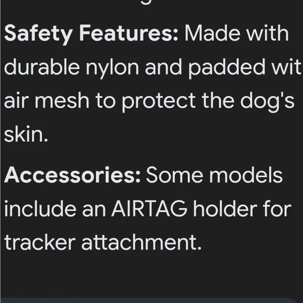 Dog Harness Set